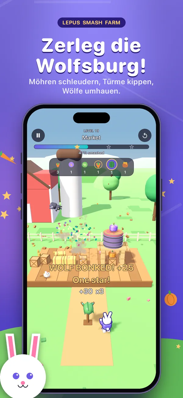 Lepus Smash Farm, Screenshot 1